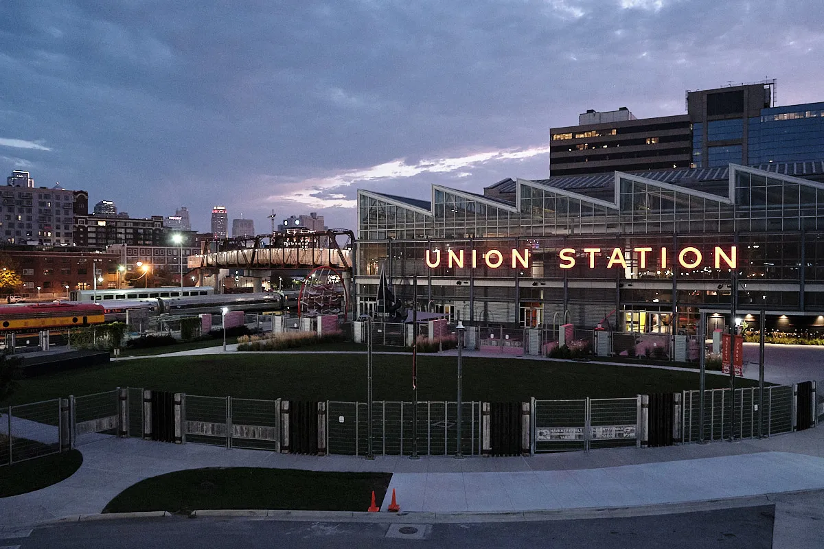 Union Station in Kansas City, from the perspective of the parking garage.